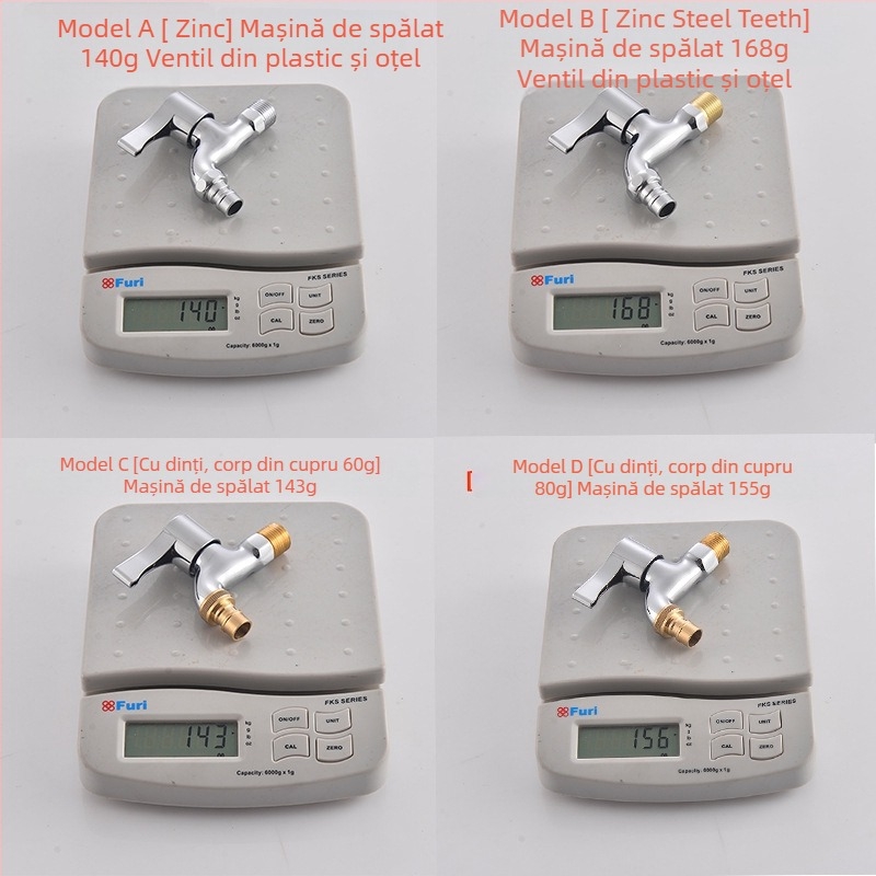 robinet din cupru pentru mașina de spălat, montaj rotativ, cartuș ceramic, robinet cu o singură manetă