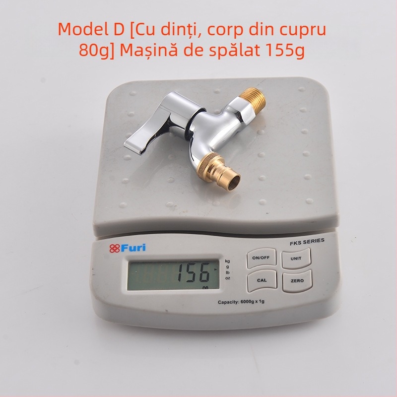 robinet din cupru pentru mașina de spălat, montaj rotativ, cartuș ceramic, robinet cu o singură manetă