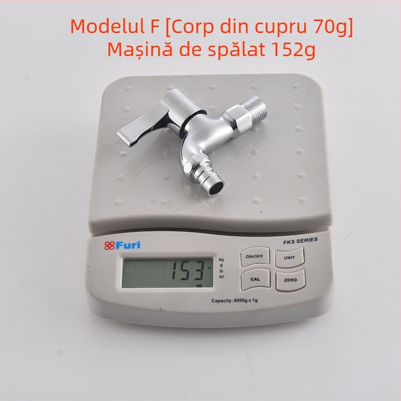 robinet din cupru pentru mașina de spălat, montaj rotativ, cartuș ceramic, robinet cu o singură manetă