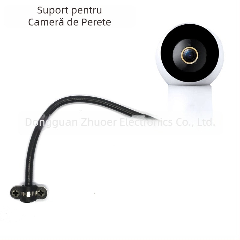 Suport monitor cu rotație 360°, construcție metalică, tub termocontractibil, gât flexibil