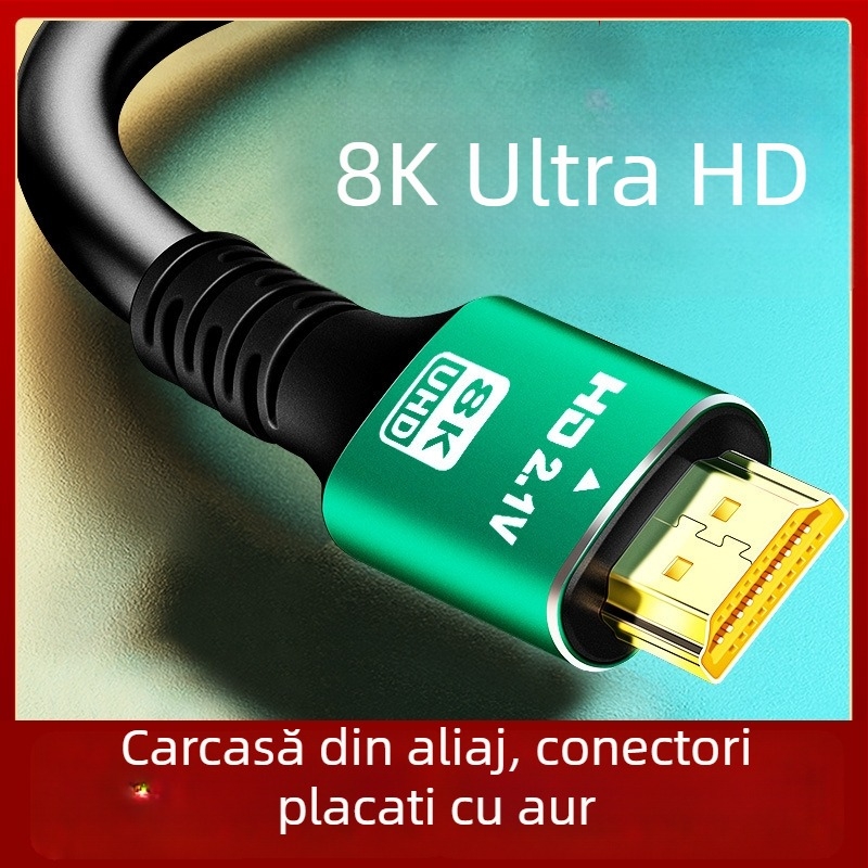 Cablu HDMI 2.1 de prelungire cu conductor din cupru pentru televizoare 8K, proiectoare, monitoare și set-top box-uri