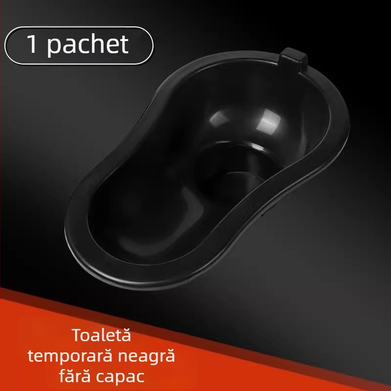 Toaletă temporară din plastic pentru construcții — fără rezervor, diametru standard al conductei de canalizare, fără sifon