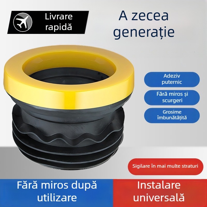 Flanșă pentru toaletă cu inel etanș înălțat – Material: rășină urea-formaldehidă, OEM