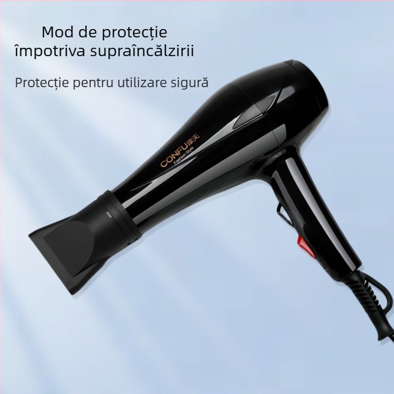 Uscător de păr 1800W motor DC, 220V, control al temperaturii aerului fierbinte, protecție la supraincălzire