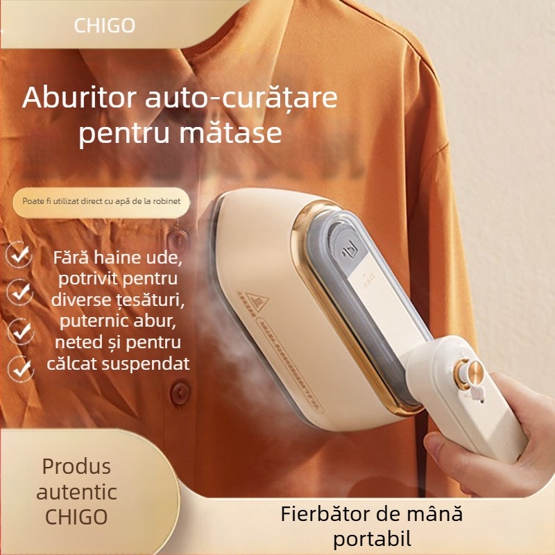 Aparat de aburi pentru haine Chigo - aburi puternici, portabil, cap rotativ (Brand: Chigo; Tensiune: 111–240 V; Categoria: Aparat de aburi pentru haine)