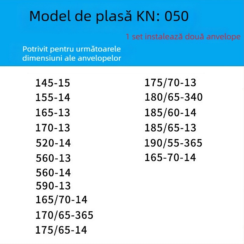 Lanț antiderapant pentru anvelope auto pentru mașini, vanuri și vehicule off-road | Lanț din oțel de aliat | Model: KN anti-skid chain | Compatibilitate anvelope: consultați