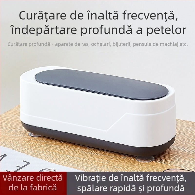 Curățător ultrasonic pentru lentile de contact, alimentare USB, 3W, 3.7V, până la 300 ml, funcționare mecanică