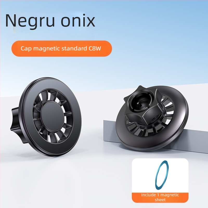 Cap magnetic MagSafe inelar pentru suport auto pentru bord, magnet N52, plastic ABS, montare magnetică, include foi de magnet