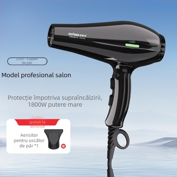 Uscător de păr 1800W, motor cu AC, 220V, 2 viteze, aer cald și rece
