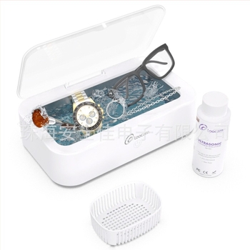 Curățitor ultrasonic pentru bijuterii, ochelari, inele și ceasuri – portabil, 18W, 501–700 ml, alimentare AC, funcționare mecanică