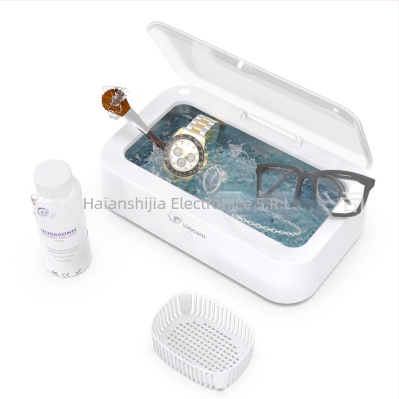 Curățitor ultrasonic pentru bijuterii, ochelari, inele și ceasuri – portabil, 18W, 501–700 ml, alimentare AC, funcționare mecanică