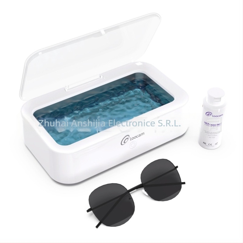 Curățitor ultrasonic pentru bijuterii, ochelari, inele și ceasuri – portabil, 18W, 501–700 ml, alimentare AC, funcționare mecanică