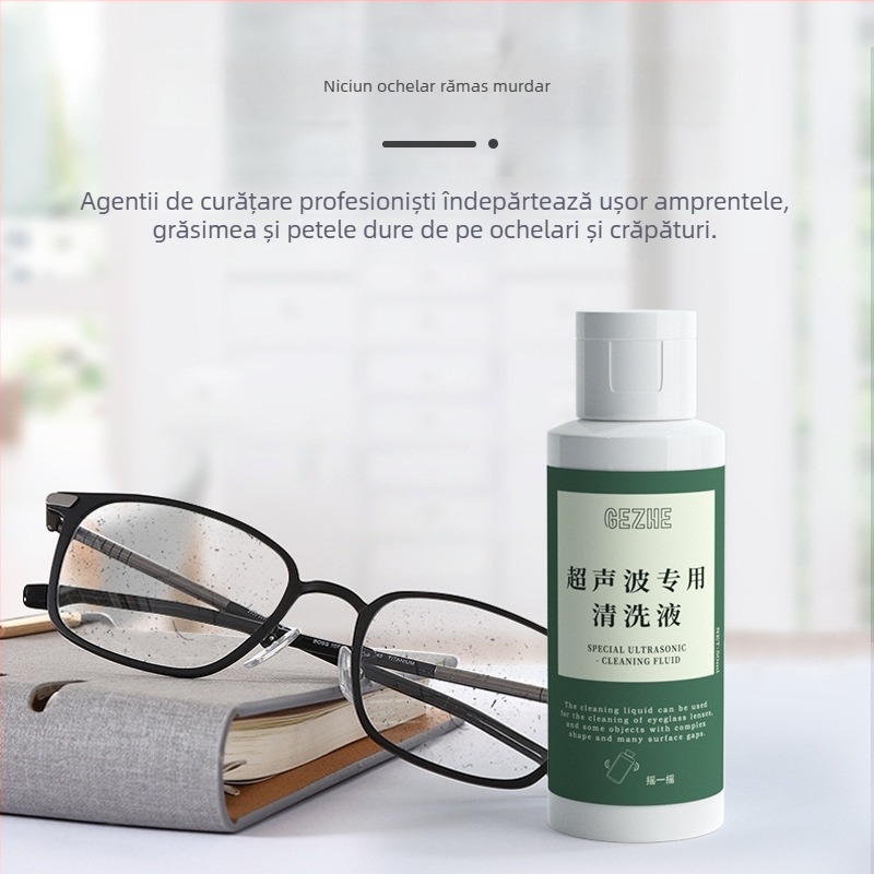 Mașină de curățare cu ultrasunete cu lichid de curățare pentru ochelari, ceasuri și bijuterii — alimentare USB, mod mecanic, capacitate de până la 300 ml, control temperatură cu un singur regim, marca Singer