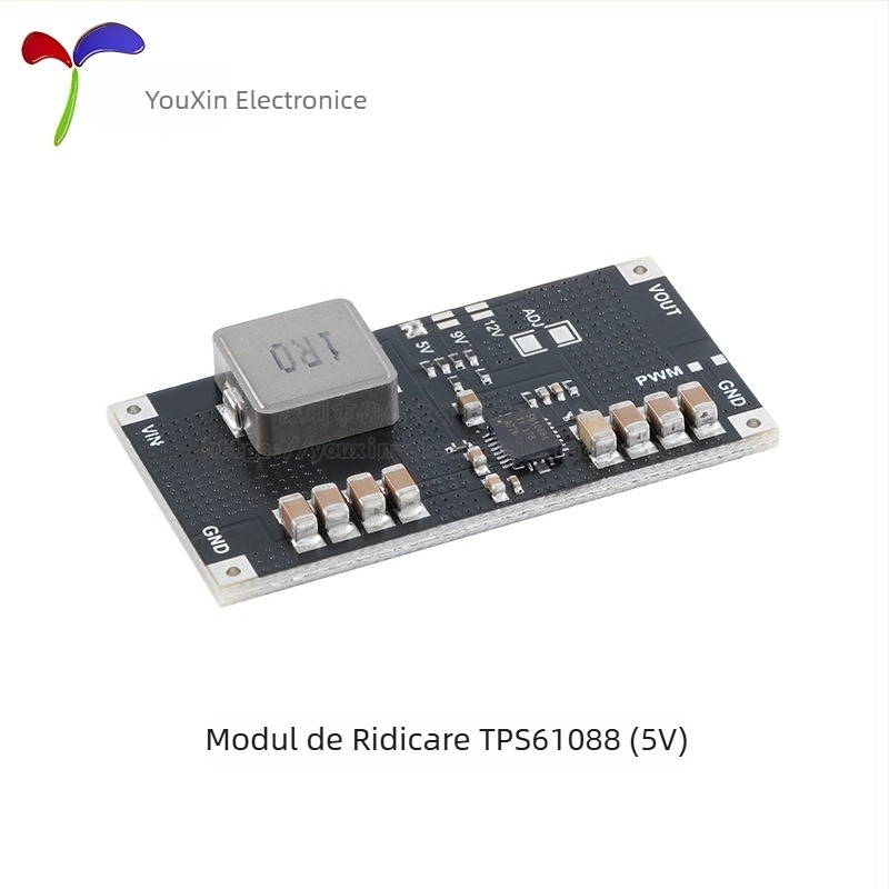 Modul TPS61088 Boost DC-DC pentru baterie Li-Ion, intrare 5V/9V/12V, ieșire până la 10A