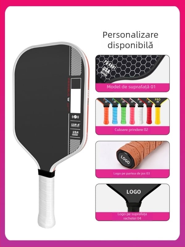 Rachetă de pickleball pentru copii din fibră de carbon T700, Holi Sports GEN4, 220 g