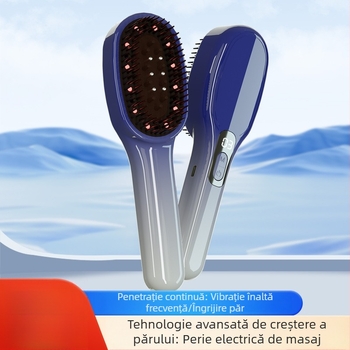 Pieptene electric pentru masajul scalpului și introducător de esențe – DX-002, 235 g, calmare scalp, toate sezoanele