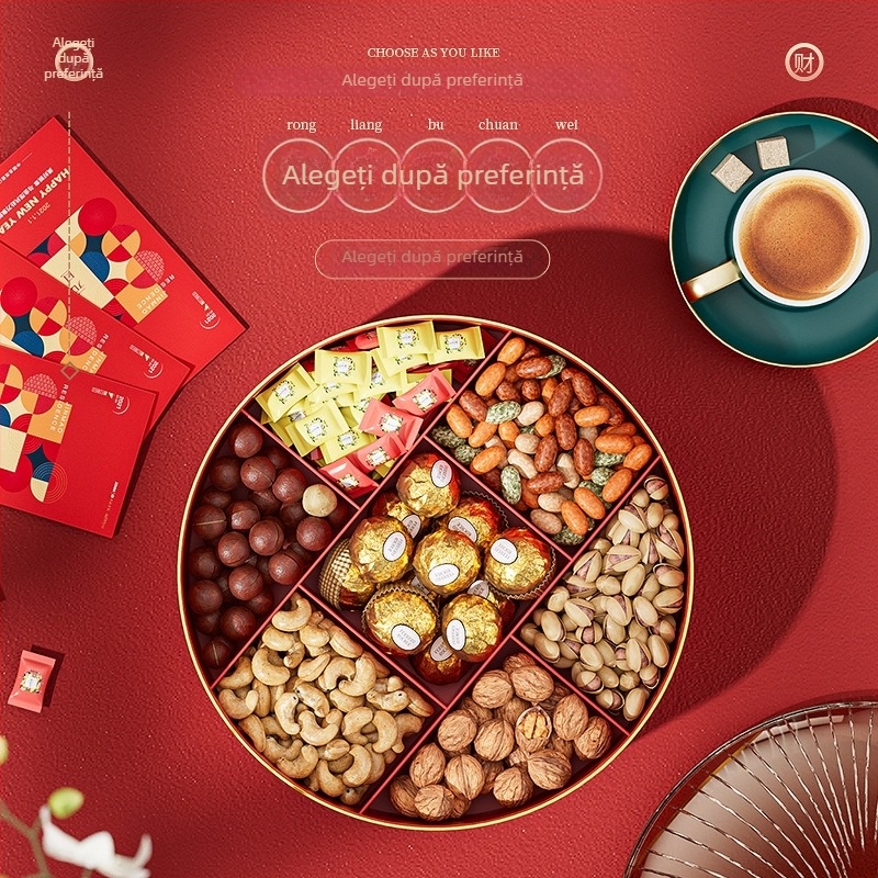 Guduoduo farfurie de fructe din plastic, stil festiv, lansată în 2024, calitate premium