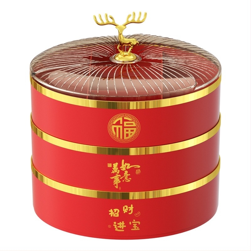 Guduoduo farfurie de fructe din plastic, stil festiv, lansată în 2024, calitate premium