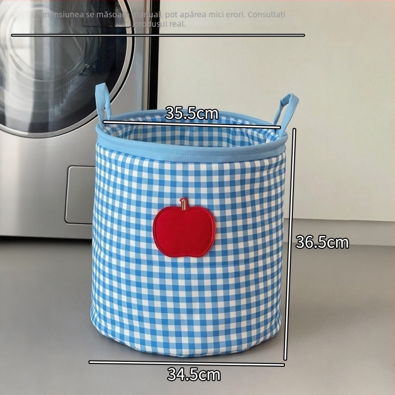 Coș de rufe murdare pentru baie — capacitate mare, pliabil, material bumbac-lin, stil minimalist modern