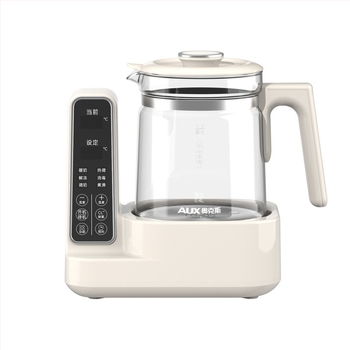 Aux 2 în 1 ceainic din sticlă pentru apă și încălzire lapte, 800W, 220V, model Aas-12azx-89a, control inteligent al temperaturii