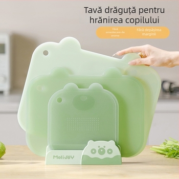 Tăietor din plastic de calitate alimentară pentru uz casnic, anti-derapare, rezistent la mucegai, potrivit pentru hrana de bebe și pregătirea fructelor și legumelor
