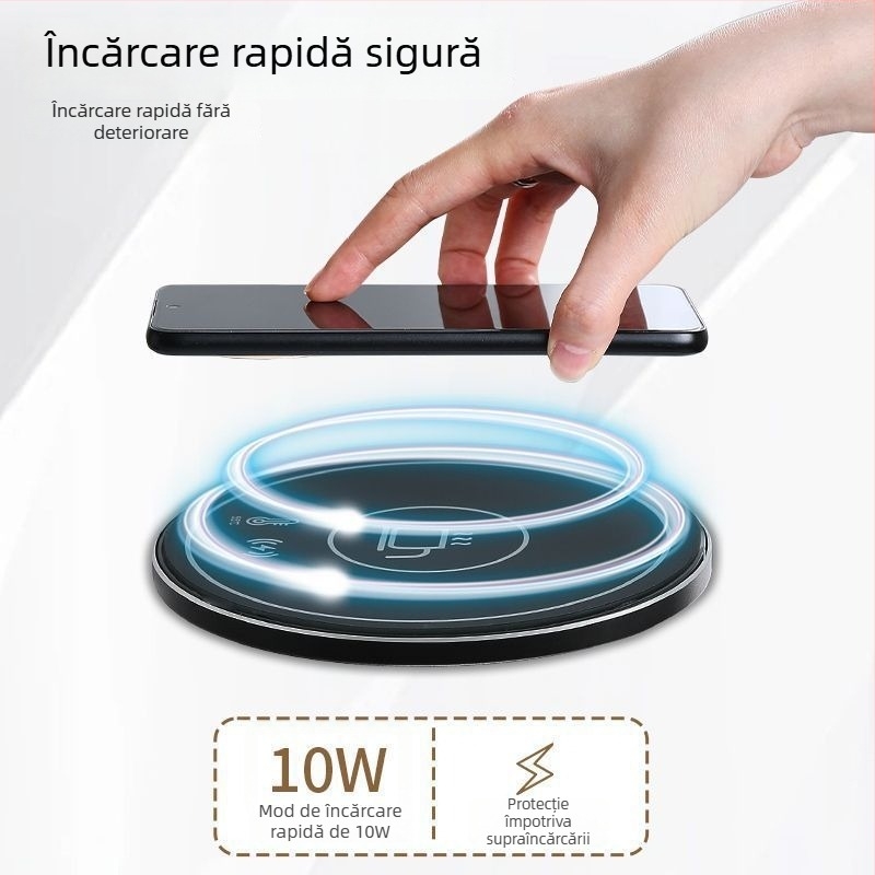 Suport încălzitor pentru pahar cu încărcare wireless – carcasă ceramică, fără întrerupere automată, fără cablu