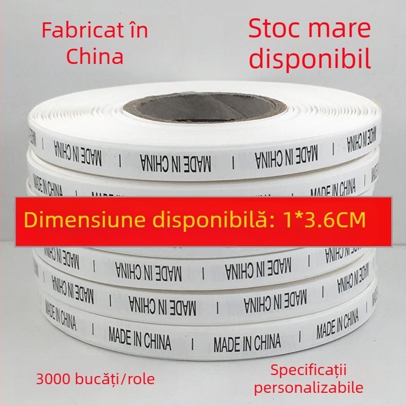 Etichetă de spălare, material bandă, Changtong Clothing, pentru îmbrăcăminte