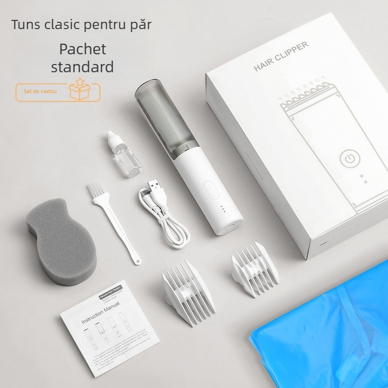 Trimmer pentru bebeluși, impermeabil, silențios, reîncărcabil, lame ceramice, model HC-W008