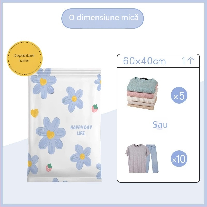 Sac de vid pentru haine și pilote, cu pompă electrică, material PA+PE, model: husă de depozitare suspendată, Shell Stone