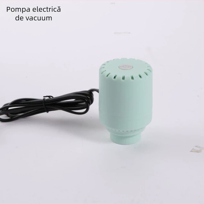 Sac de vid pentru haine și pilote, cu pompă electrică, material PA+PE, model: husă de depozitare suspendată, Shell Stone