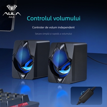 Wolf Spider N-525 difuzor pentru calculator cu alimentare USB, 2 canale, intrare 3,5 mm, 5W, 200Hz-16kHz