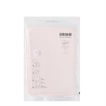 Sac vacuum pentru haine, uz casnic, cu pompă, material PET+PE, model sac de comprimare