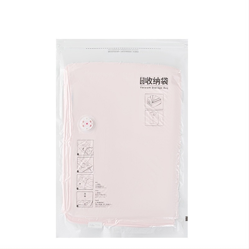 Sac vacuum pentru haine, uz casnic, cu pompă, material PET+PE, model sac de comprimare