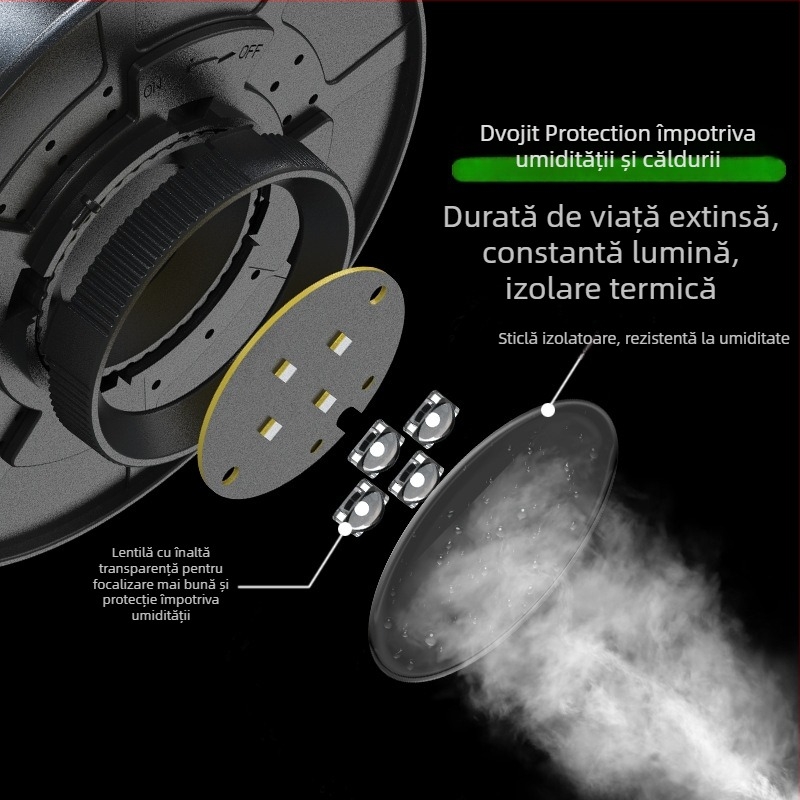Lumină de creștere pentru plante, reîncărcabilă, pentru micro peisaj cu borcan de mușchi, LED cu spectru complet, 4 LED-uri, 140 lm, IP65, 220 V, durată de viață 3–5 ani