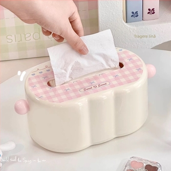 Shunran Cutie pentru șervețele de hârtie - Design modern simplu, din plastic, Modelul 1067, multifuncțională, potrivită pentru mașină, sufragerie și baie