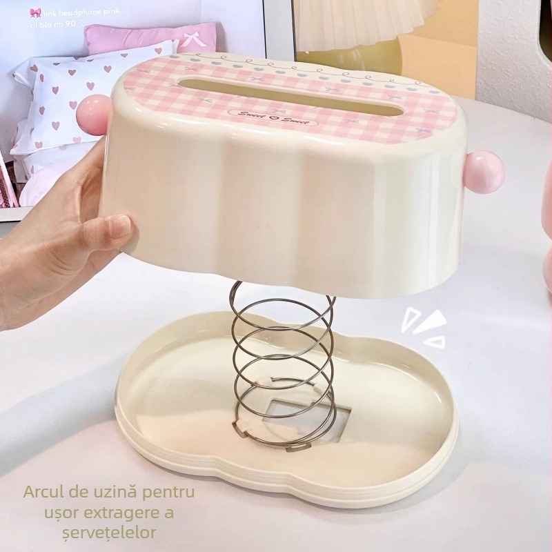 Shunran Cutie pentru șervețele de hârtie - Design modern simplu, din plastic, Modelul 1067, multifuncțională, potrivită pentru mașină, sufragerie și baie