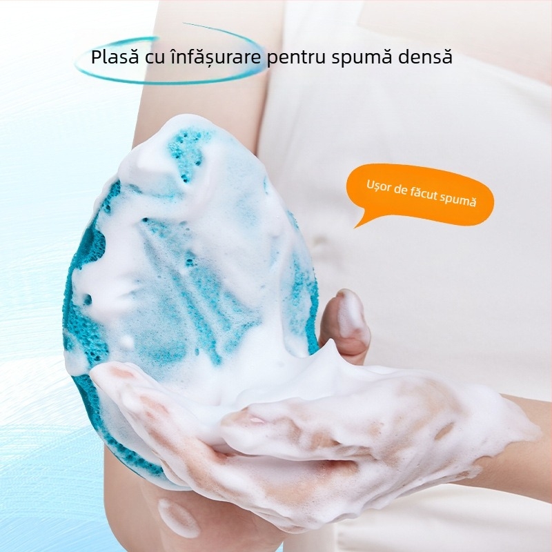 Burete de curățare a feței — revigorant și purificator, extra-mare, îngroșat, din PVA