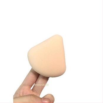 Snowmary Marshmallow Puff pentru pudră, în formă de ventilator și rotund, burete hidrofil non-latex cu înaltă elasticitate, utilizare uscată și umedă