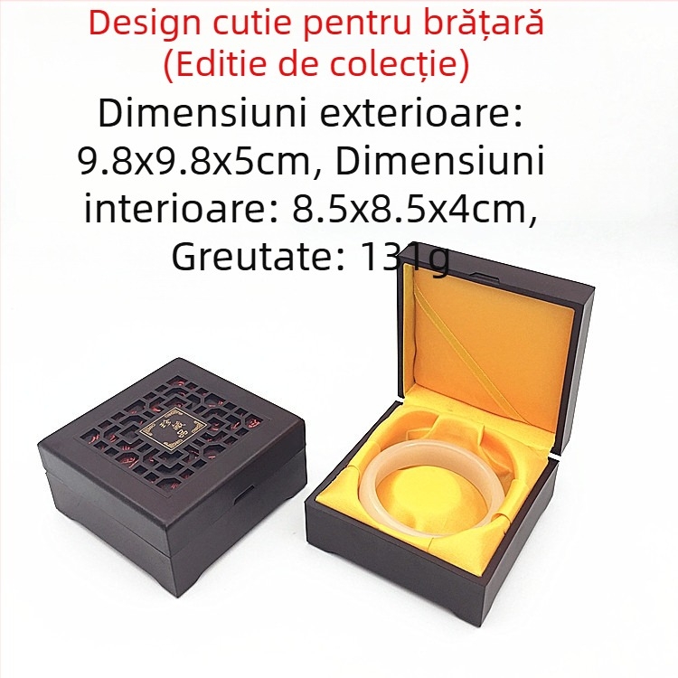 Cutie de bijuterii din ABS pentru brățări și coliere, rigidă, culoare solidă, personalizabilă