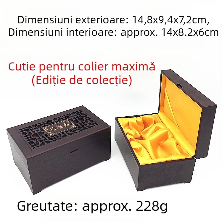 Cutie de bijuterii din ABS pentru brățări și coliere, rigidă, culoare solidă, personalizabilă