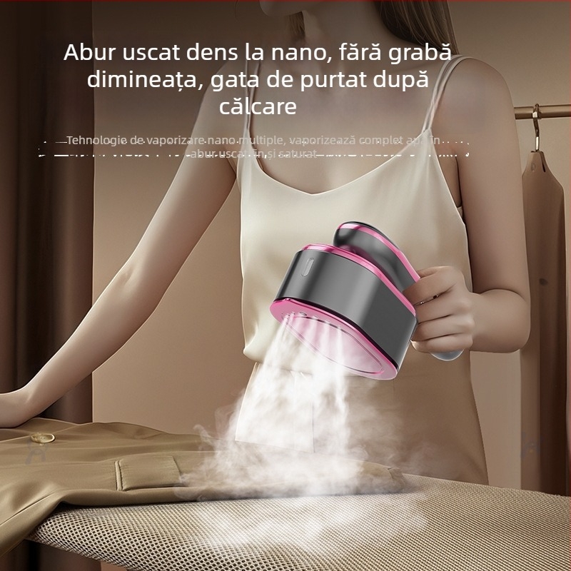 Fier de aburi portabil pentru haine, cu 3 trepte de temperatură, rezervor din aluminiu turnat, alimentare AC 110/220V, capacitate sub 0,8 L