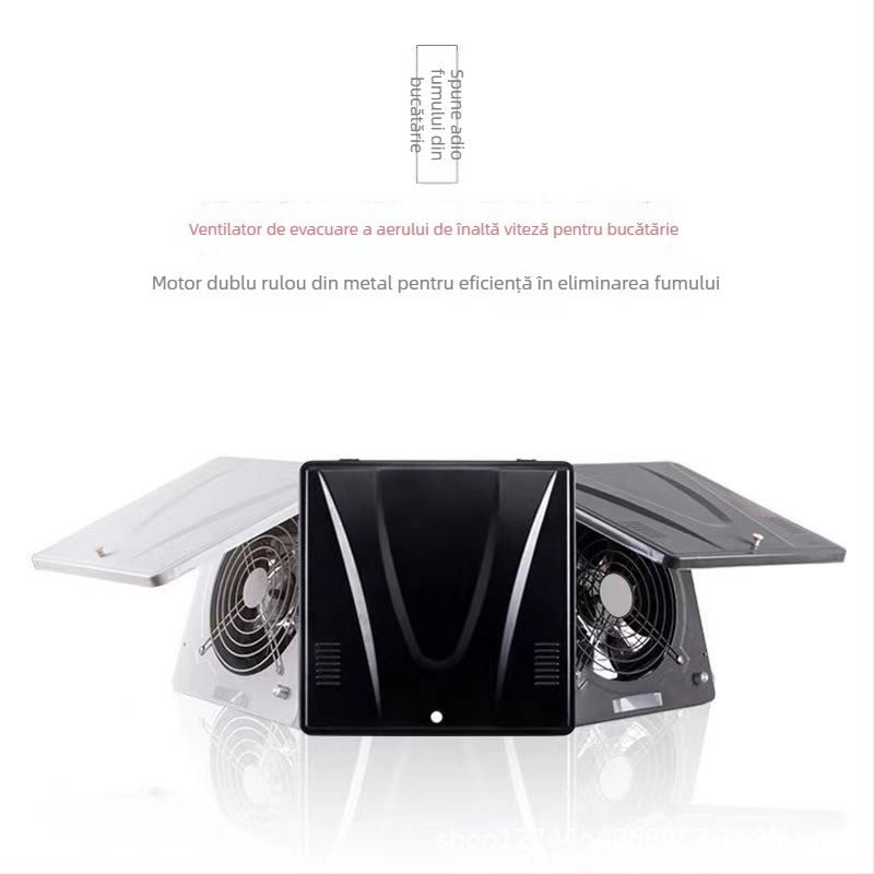 Ventilator de evacuare pentru fereastră, model Fd-250, 70W, 220V, 50Hz, control mecanic