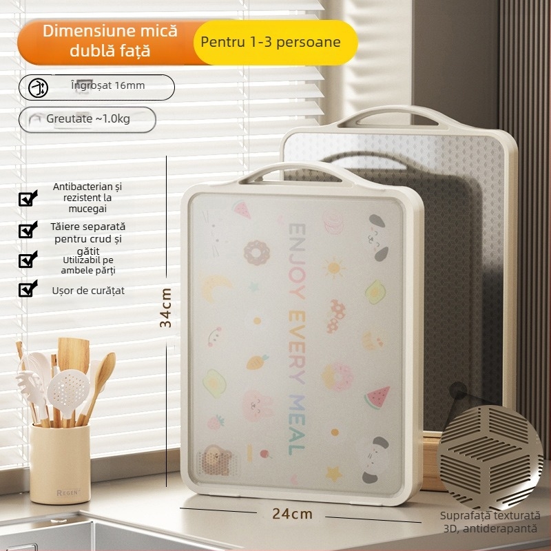 Placă de tăiat din oțel inoxidabil, antibacteriană, antifungică, dublă față, stil Nordic, CX Cixun, Originea Yiwu