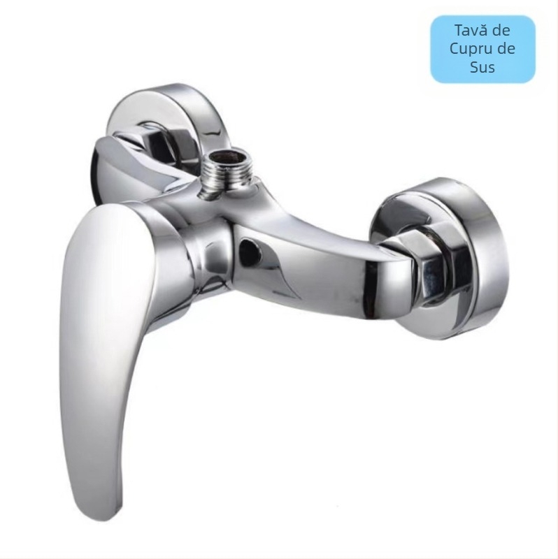 Robinet de duș din cupru, montaj pe perete, robinet amestec, cartuș ceramic, model Prince Shower