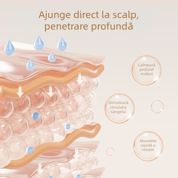 Pieptene inteligent pentru aplicare lichid pe scalp, model JY-SY500, 128 g, brand JY, antipruriginos și calmant pentru scalp