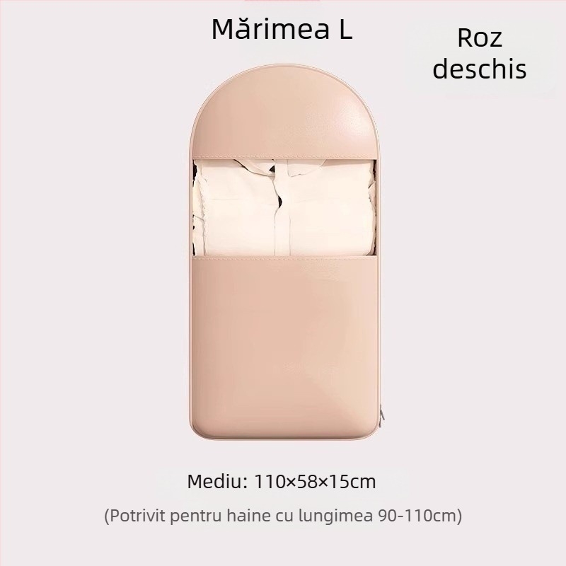 Sac de depozitare pentru paltoane – satin, protecție împotriva prafului și umezelii, stil simplu și modern, depozitare în dormitor