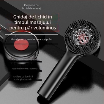 Pieptene pentru creșterea părului cu lumină roșie, masaj scalp și aplicator de medicamente – Model DYS001, Specificația 001, Potrivit tuturor