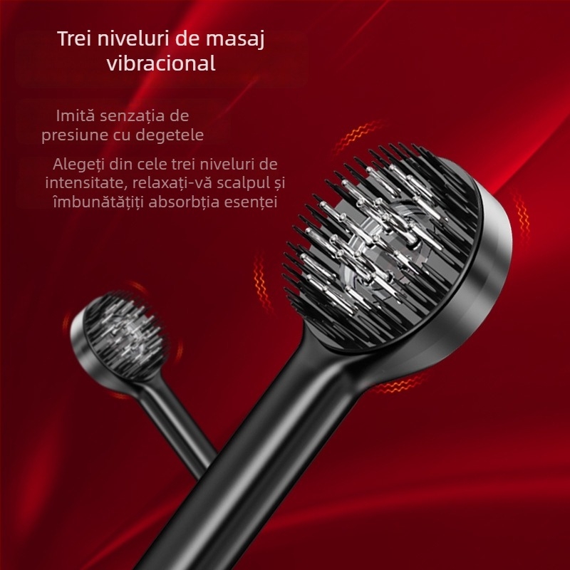 Pieptene pentru creșterea părului cu lumină roșie, masaj scalp și aplicator de medicamente – Model DYS001, Specificația 001, Potrivit tuturor
