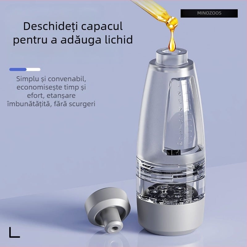 Aplikator special pentru scalp cu rolă pentru ulei esențial și soluții nutritive – masaj portabil, baterie încorporată 800–1000 mAh, IPX0