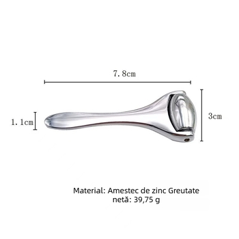 Masajor metalic pentru ochi cu bețișor pentru aplicarea cremei, bilă de masaj, ioni pozitivi, 1 viteză, pentru uz casnic